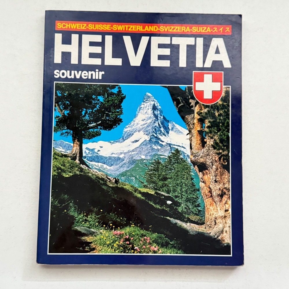 Vintage Switzerland Tourism Book in Multiple Languages, Softcover 1994